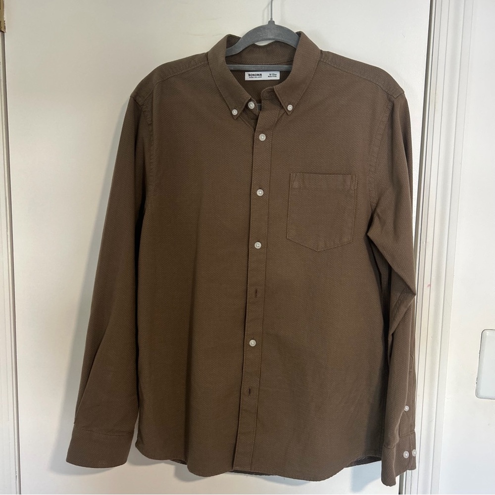 Sonoma Mens Slim Button Down